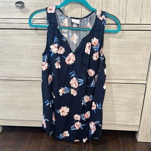Maternity dressy floral tank top